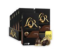 L'OR Caffè Espresso Forza Intensità 9 - Capsule di Alluminio Compatibili con Nespresso®* - 10 Confezioni (100 Porzioni)