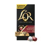 L'Or - Capsule Caffè Espresso Barista - 100 Capsule In Alluminio - Intensità 13 - Compatibili Con Macchine Nespresso®* original - 10 Confezioni da 10 Capsule
