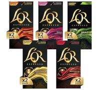 L'OR - Capsule Caffè Espresso Confezione Mista - Variety Pack Grand Origins - 100 Capsule di Alluminio Compatibili Nespresso®* original - 10 Pacchetti da 10