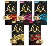 L'OR - Capsule Caffè Espresso Confezione Mista - Variety Pack Grand Origins - 100 Capsule in Alluminio Compatibili Nespresso®* original - 10 Confezioni da 10