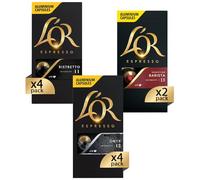 L'Or - Capsule Caffè Espresso Confezione Mista - Variety Pack Intensi - Capsule in Alluminio Compatibili Nespresso®* original - 10 Pacchetti [100 Capsule: 40 Ristretto, 40 Onyx, 20 Barista]
