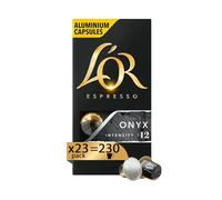 L'Or - Capsule Caffè Espresso Onyx - 230 Capsule In Alluminio - 23 Confezioni da 10 - Intensità 12 - Compatibili Con Macchine Nespresso®* original
