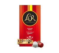 L'Or - Capsule Caffè Espresso Passione Rossa Maranello - 100 Capsule In Alluminio - Intensità 10 - Compatibili Con Macchine Nespresso®* original - 10 Confezioni da 10 Capsule