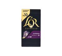 L'Or Capsule Caffè Espresso Supremo - 150 Capsule in Alluminio - 5 pacchetti da 30 - Intensità 10 - Compatibili con Macchine Nespresso®* original