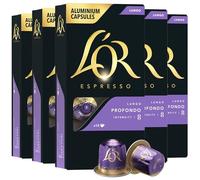 L'OR Capsule Espresso Profondo Lungo, Capsule Caffè Monodose in Alluminio Compatibili con il Sistema L'OR BARISTA e le Macchine Originali Nespresso