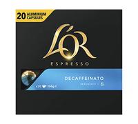 L'Or Espresso Café Decaffeinato - Intensità 6-100 Capsule in Alluminio Compatibile con Macchine Nespresso (5 x 20 Capsule)