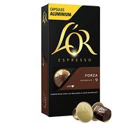 50 Cialde Capsule alluminio Caffe L'OR Compatibile Nespresso Miscela Forza