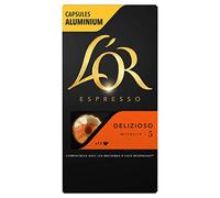 L'Or Espresso Café Delizioso - Intensità 5-10 Capsule in Alluminio Compatibile con Macchine Nespresso