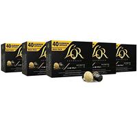L'OR Espresso Coffee Ristretto Intensity 11 - Capsule Caffè in Alluminio Compatibili Nespresso® * - 5 Confezioni da 40 Capsule (200 Bevande)