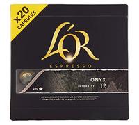 L'Or Espresso Onyx Intensità 12-20 alluminio capsule Nespresso macchine 104g compatibile