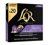 L'OR Espresso Profundo Lungo Intensity 8, 20 capsule di caffè in alluminio
