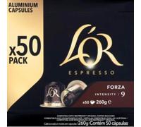 L'OR Forza 9- 50 Capsule Caffè Compatibili con Macchine Nespresso*® Original 260g