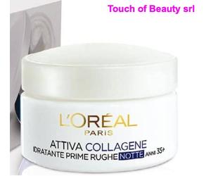 L'OrÃ©al Paris Attiva Collagene 35+ Crema Viso Idratante Anti-Rughe Notte 50 ml