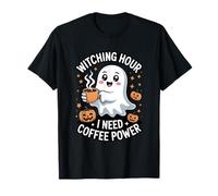 L'ora delle Streghe Ho Bisogno di Un caffè di Halloween Maglietta