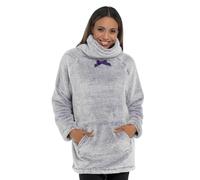 Lora Dora Felpa da donna super morbida in pile con colletto spesso e accogliente, Lilla, 20-22