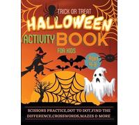 Lora Dorny Halloween Activity Book for Kids Ages 4-8 (Tascabile)