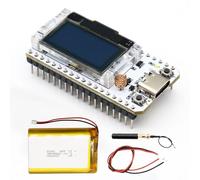 LoRa ESP Modul,QIQIAZI LoRa V3 Meshtastic scheda di sviluppo con batteria da 3000 mAh, con display OLED ESP e antenna da 915 MHz USB C Dual Core IOT LoRa V3 Board per Arduino