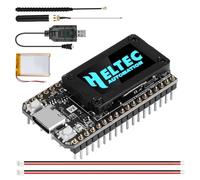 LoRa ESP32 V4 - Scheda di sviluppo + batteria da 3000 mAh, APKLVSR ESP32-S3 LoRa 32 V4 con antenne da 868 MHz e display OLED, Wi-Fi integrato Bluetooth SX-1262, per Arduino Meshtastic LoRaWAN