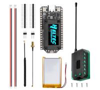 LoRa ESP32 V4 Scheda di sviluppo con batteria da 3000 mAh, modulo APKLVSR ESP32-S3 LoRa 32 V4 con display OLED, alloggiamento protettivo, chip ESP32-S3 SX-1262, per Meshtastic IoT Arduino LoRaWAN