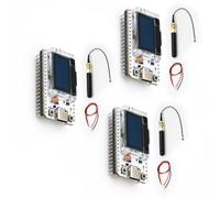 LoRa per ESP-32 Display,QIQIAZI LoRa V3 Meshtastic scheda di sviluppo con display OLED e antenna USB C per ESP-32 Dual Core IOT Board 240 MHz Bluetooth WiFi 863 928 MHz per Arduino(3 PCS)
