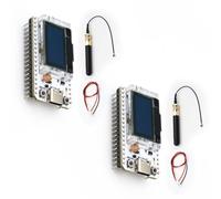 LoRa per ESP-32 Display,QIQIAZI LoRa V3 Meshtastic scheda di sviluppo con display OLED e antenna USB C per ESP-32 Dual Core IOT Board 240 MHz Bluetooth WiFi 863 928 MHz per Arduino(2PCS)
