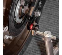 Lorababer Cavalletto per asse ruota posteriore Gancio di raccolta Blocco regolatore catena Supporto per bobina forcellone posteriore compatibile con CB650R CBR650R CBR650F CB650F (Rosso)
