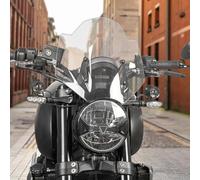Lorababer Parabrezza per moto Carenatura anteriore Deflettore del vento Parabrezza compatibile con Trident 660 2021 2022 2023 (Grigio Fumo)