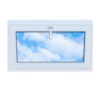 LORAC | Finestra in PVC bianca, 1000x600 mm, finestra standard con vetro doppio, a risparmio energetico, finestra per cantina con certificazione CE, ideale per ambienti domestici e cantine