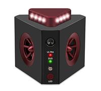Loraffe - Repellente per roditori ad ultrasuoni 4 in 1, repellente per parassiti, topo bloccante, deterrente per ratti, sbarazzarsi di topi con impulso ad ultrasuoni, torce a LED sonore