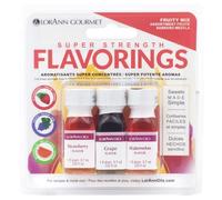 LorAnn Candy & Baking Flavoring .125oz 3/Pkg-Fruit-Watermelon/Strawberry/Grape - 45TRI-4560