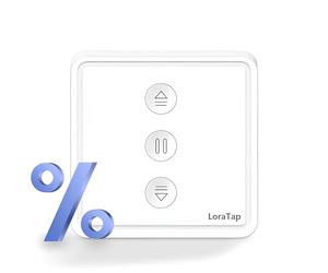 LoraTap 【5° gen】 Interruttore tapparella collegato in percentuale, Smart Switch tende WiFi, compatibile con Alexa Google Home, timer intelligente motore a parete