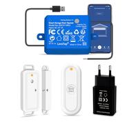 LoraTap Apriporta WiFi Garage Door Opener con Telecomando RF, Apricancello Intelligente con Sensori Porta Wireless, Controllo App Smart Life, Compatibile con Alexa e Assistente Google