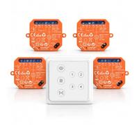 LoraTap Interruttore Tapparelle Doppio Controllo: App WiFi + Telecomando Wireless - Voce Alexa Google Assistant - App Timer - Mantiene Interruttore Manuale - Motore AC 4 Fili 300W