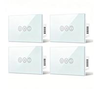 LoraTap Interruttore WiFi per tende, interruttore tattile, controllabile tramite app o voce tramite Alexa Echo e Google Home. Interruttore timer remoto per tapparelle da 600 W AC e tapparelle a motore