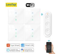 LoraTap Tuya Smart Life Interruttore per tende per tapparelle Controllo remoto Impostazione dell'ora del motore tubolare Lavoro Assistente Google Alexa
