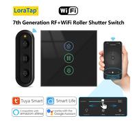 LoraTap Tuya Smart Life Tende per tapparelle Interruttore nero e timer di controllo percentuale remoto Funziona con l'Assistente Google Alexa