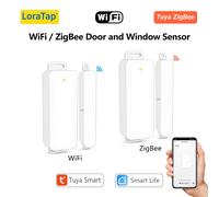 LoraTap Tuya Smart Life WiFi ZigBee Sensore per porte e finestre Interruttore di scena Rilevatori di avvisi di controllo remoto Intelligenza domestica