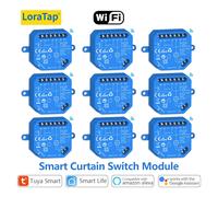 LoraTap Tuya Smart Tenda per tapparella Interruttore per tende Motore tubolare Percentuale Controllo vocale remoto di Google Home Alexa