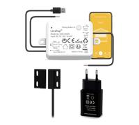 LoraTap ZigBee - Controllo intelligente per porta del garage | Modulo relè integrato | USB 5 V/DC 12 - 24 V | compatibile con Tuya App/Alexa, installazione in 15 minuti