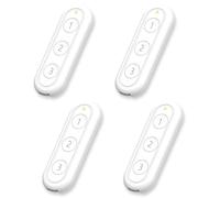 LoraTap ZigBee - Telecomando intelligente 4 pezzi, colore bianco, 3 tasti per moduli di commutazione per tapparelle Tuya, compatibile con app Smart Life, facile da usare, hub ZigBee richiesto