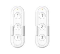 LoraTap ZigBee - Telecomando intelligente, confezione da 2 pezzi, colore: bianco, 3 tasti per moduli di commutazione per tapparelle Tuya, compatibile con app Smart Life, facile da usare, hub ZigBee
