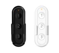 LoraTap ZigBee - Telecomando intelligente, confezione da 2 pezzi, nero/bianco, 3 tasti per moduli di commutazione per tapparelle Tuya, compatibile con app Smart Life, facile da usare, hub ZigBee