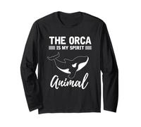 L'Orca È Il Mio Animale Spirito Mare Balena Assassina Maglia a Manica