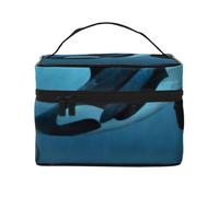 L'orca sognatriceBorsa per il trucco, borsa cosmetica portatile per donna - Organizer da viaggio per cosmetici, regalo per momenti speciali