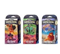 Lorcana Trading Card Game: The First Chapter Starter Deck | Set di 3 tavole iniziali (inglese) + protezione per la spedizione Heartforcards®