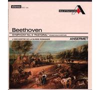 L'ORCHESTRE DE LA SUISSE ROMANDE/ERNEST ANSERMET - BEETHOVEN SYMPHONY NO 6 'PASTORAL' PROMETHEUS OVERTURE VINYL LP 1965[SDD106]
