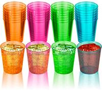 LORD CIG Bicchieri multiuso in plastica al neon, riutilizzabili, per uso interno ed esterno, barbecue, picnic, matrimoni e campeggio, spiaggia, bicchieri essenziali che si illuminano al buio,