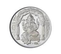 Lord Ganeshji Coin In Pure Silver 99.9 Religious Coin (50 GRAMS)