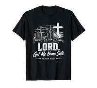 Lord, Get Me Home Safe - Psalm 91:11 Christian Trucker Maglietta