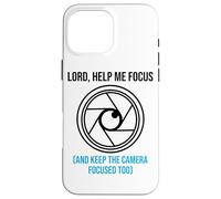 Lord Help Me Focus Operatore di telecamere Chiesa Videografo Custodia per iPhone 16 Pro Max